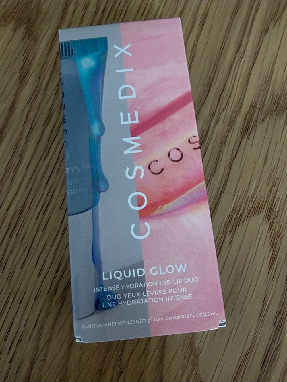 COSMEDIX Liquid Glow - opti crystal eye serum and lumi crystal lip hydrator